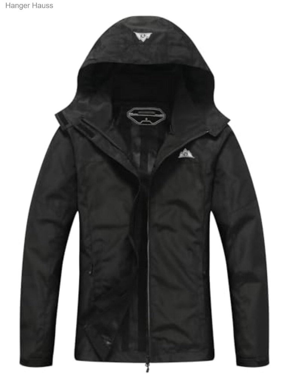 Waterproof Rain Jacket Hooded Lightweight Packable Hiking Windbreaker